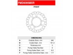 Δισκόπλακα Εμπρός Honda CR 500R / CR 250R  / CR 125R FMD0095MXR Ferodo